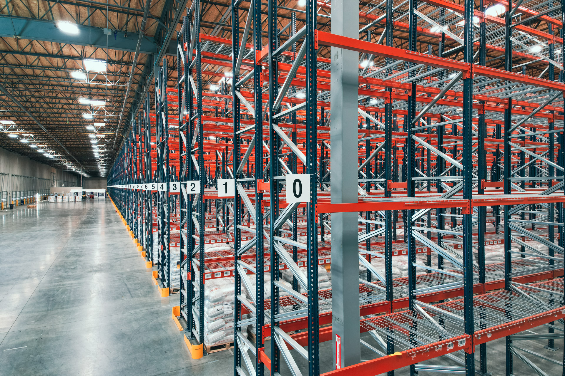 Industrial pallet racking warehouse in Broken Arrow Oklahoma