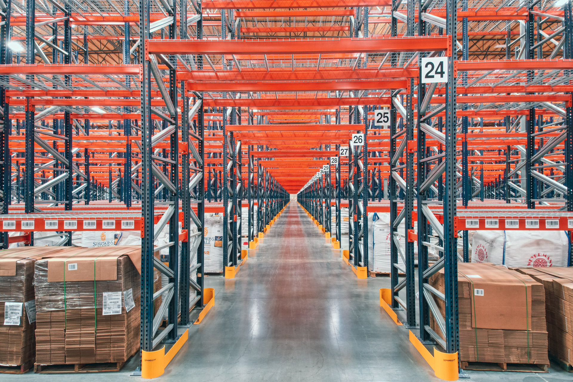 Industrial pallet racking installation in Broken Arrow warehouse